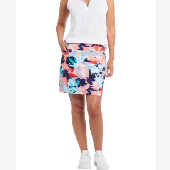 Tribal Sport Multicolor Floral Abstract Golf Tennis Skort Medium - Picture 9 of 14